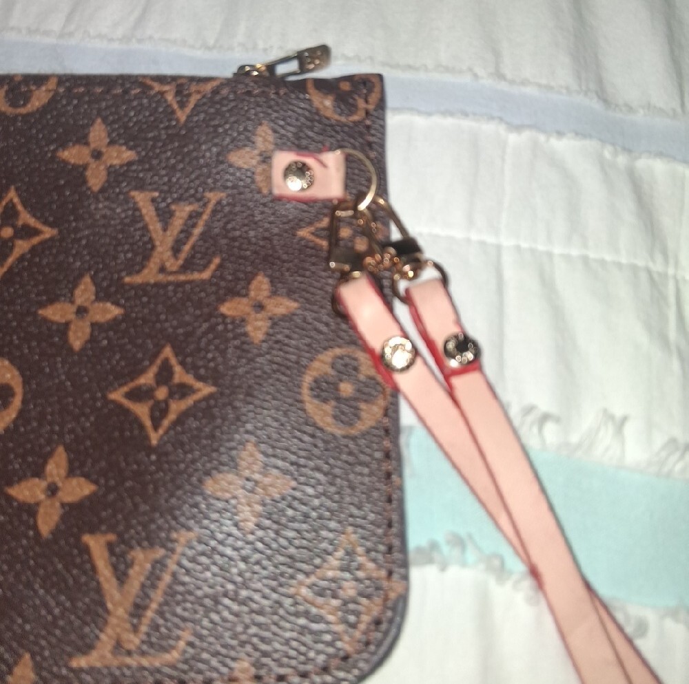 Brown Monogram Wristlet with Strap. Firm Price, No Bundle Discount - Picture 5 of 14